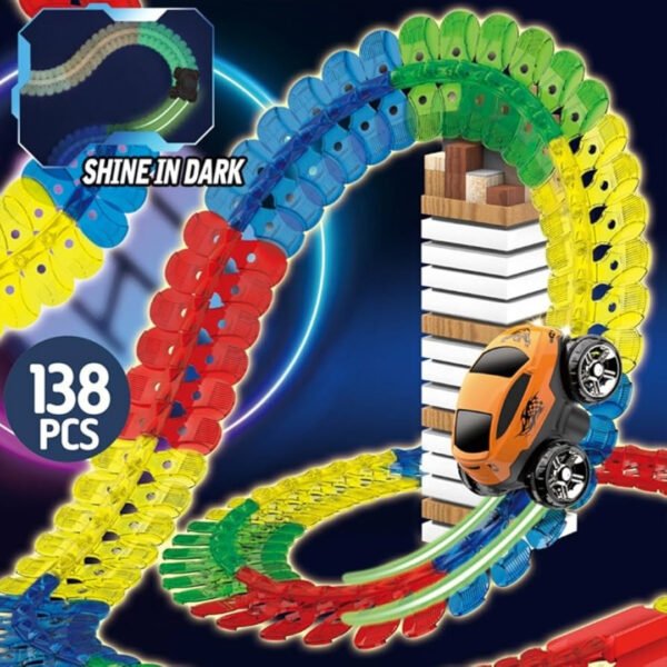 138 pcs car track