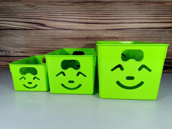 Smiley Basket 3pcs Set (w/o lid)