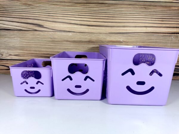 Smiley Basket 3pcs Set (w/o lid)