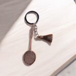 Metal racket Keychain