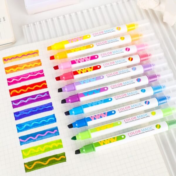10 magic color marker set