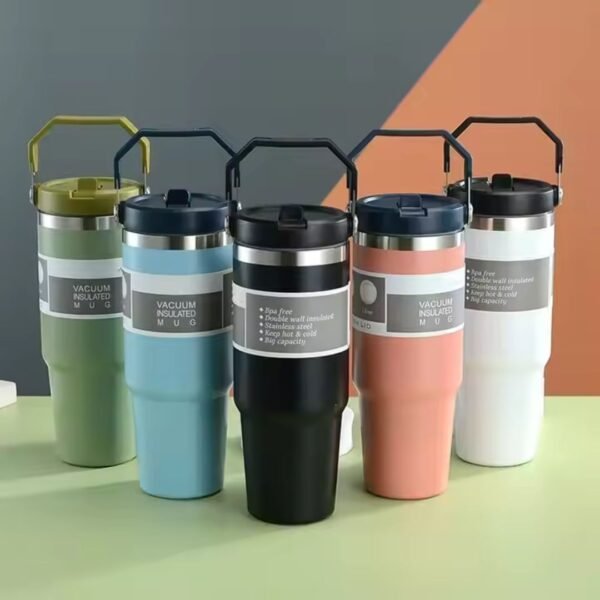 Stainless steel hot and cool sipper mug (890ml)