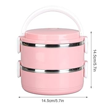 2 lyer steel lunchbox