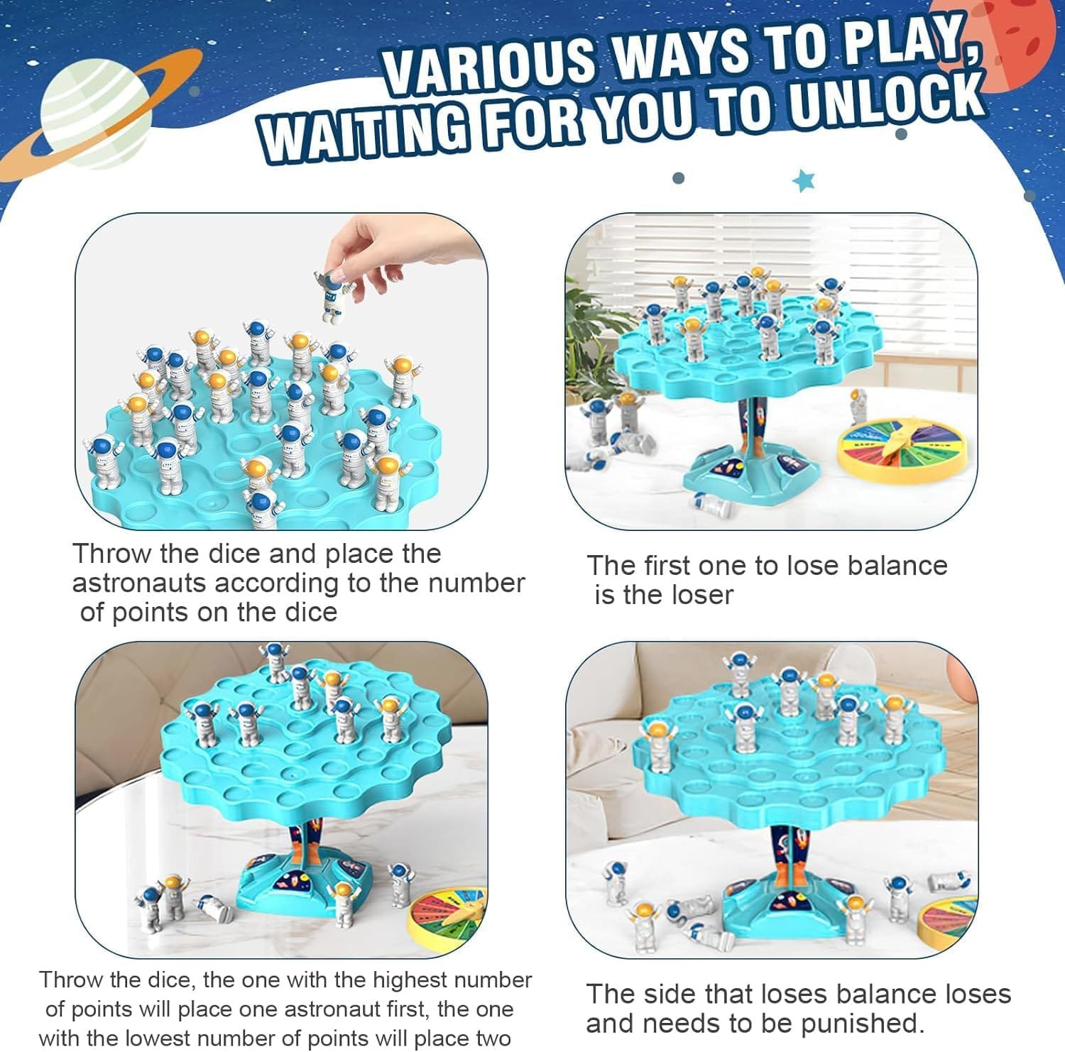 Astraunaut balancing toy