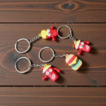 Fast food keychain (4 pcs)
