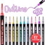 Outline markers (12 clrs)