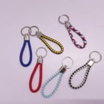 Leather ring Keychain