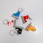 Silicone skate shoes Keychain