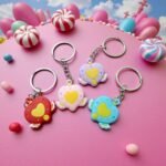 Flying heart keychain 4pcs