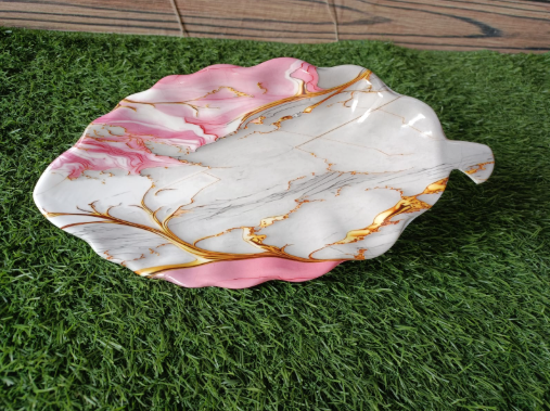 Melamine leaf plater