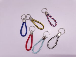 Leather ring Keychain