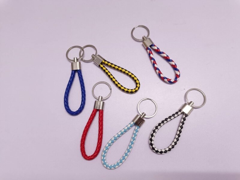 Leather ring Keychain