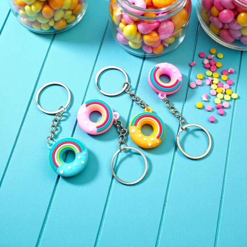 Doughnut Keychain (4pcs)