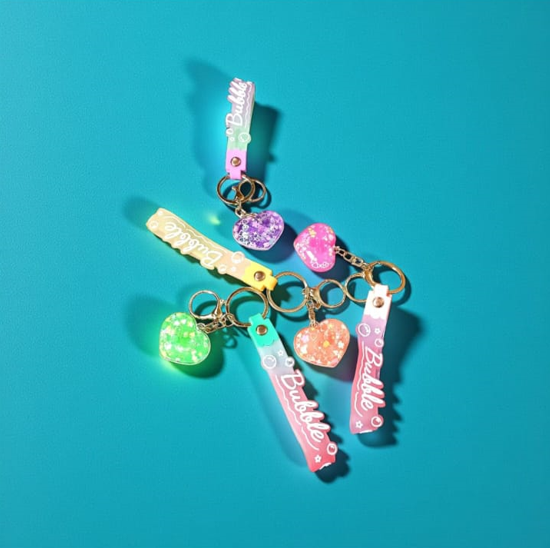 Water filled keychain (each)