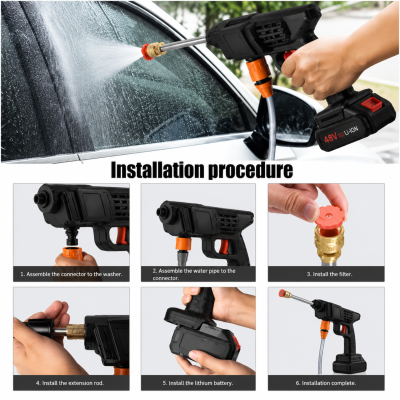 Cleaning gun (rechargeable)