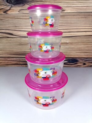 Round Boxes 4 Pieces Set