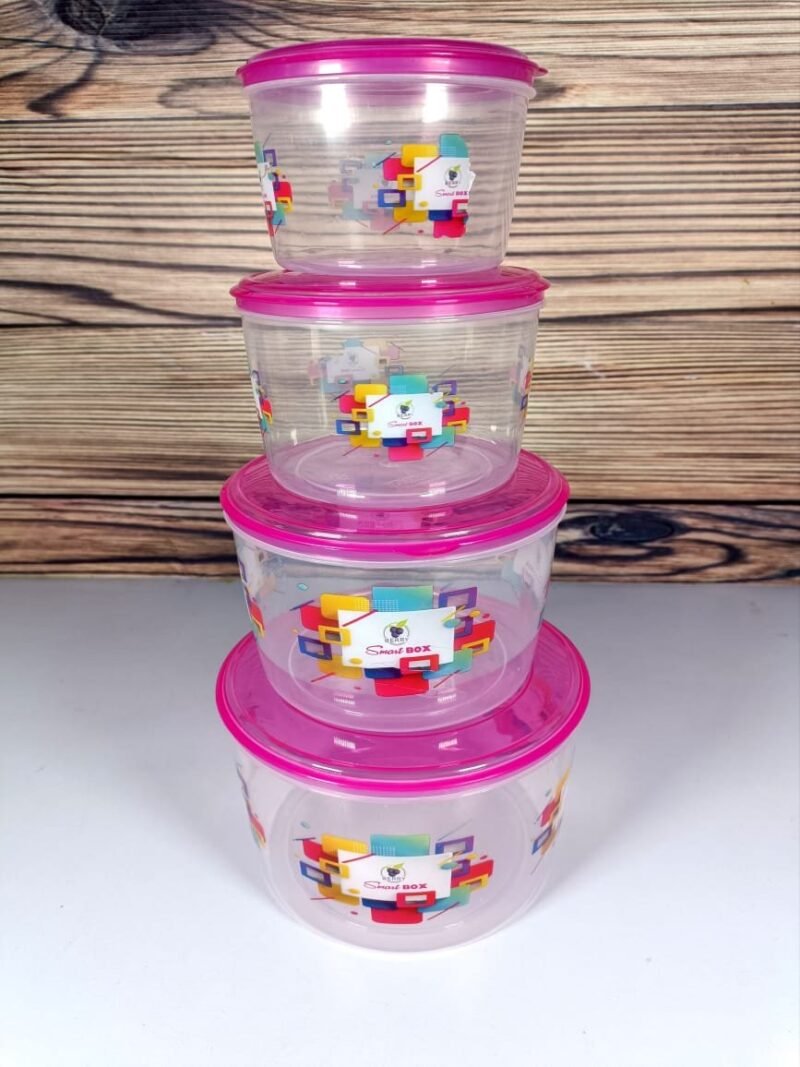 Round Boxes 4 Pieces Set