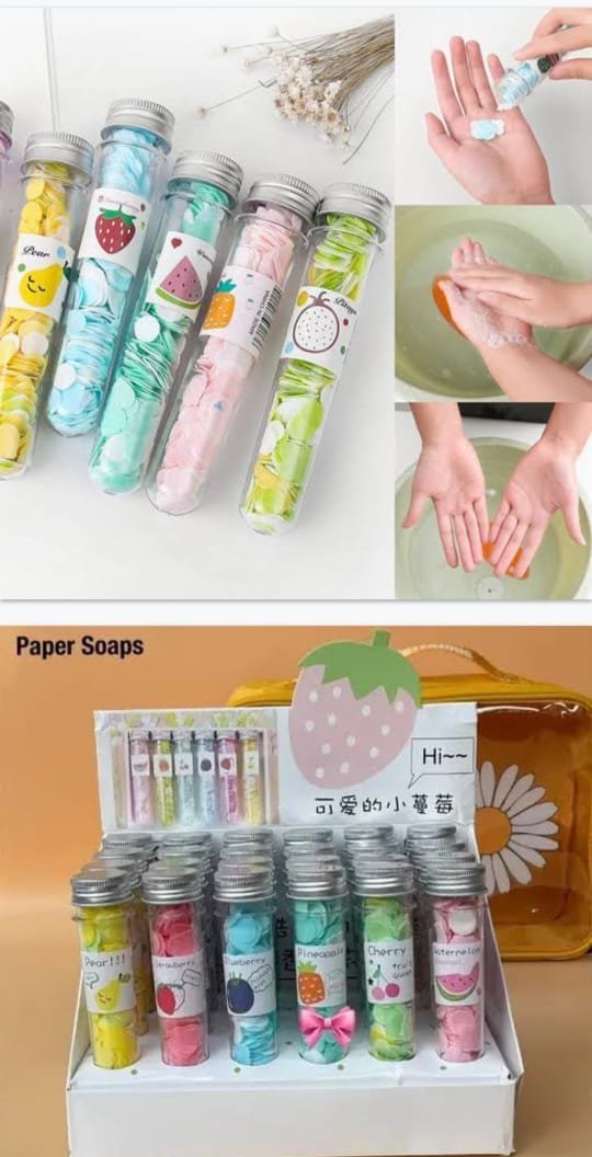 Paper Soap With Bottle 2pcs