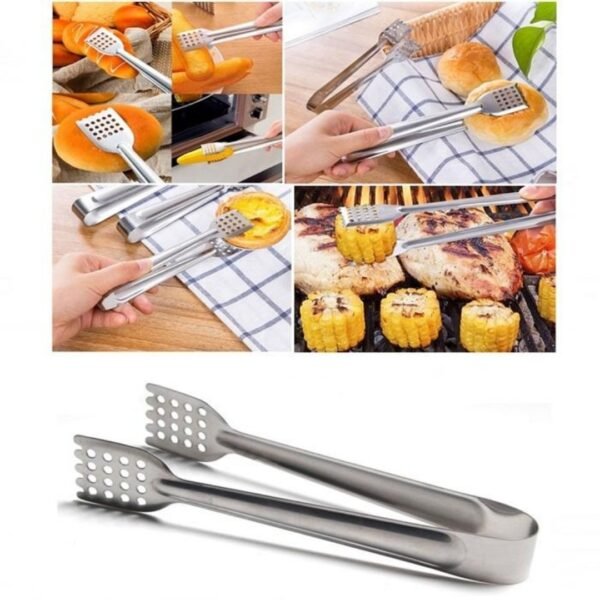 Stainless steel serving tong