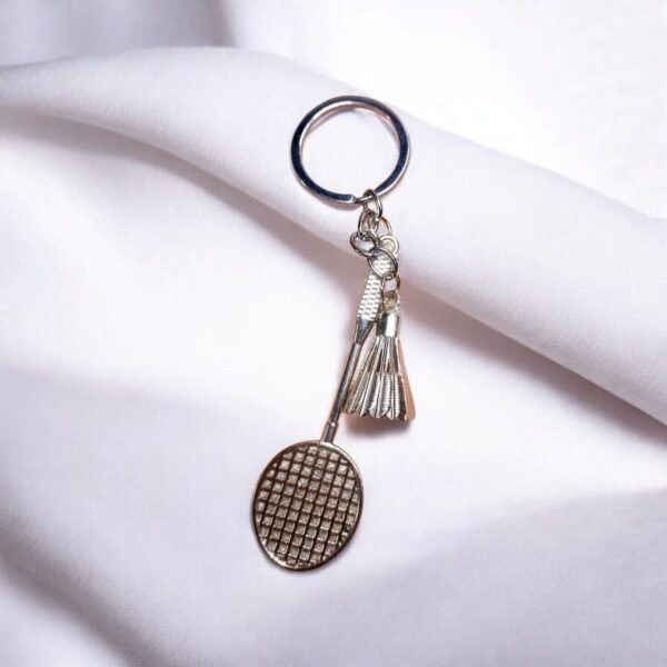 Metal racket Keychain