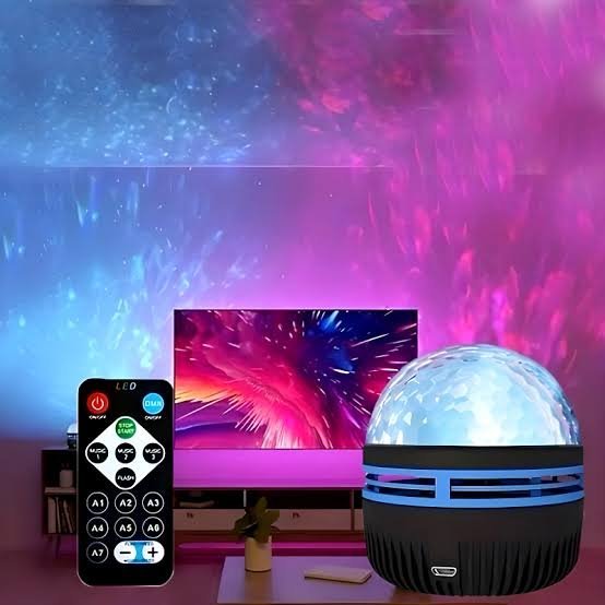 Wavy projection lamp