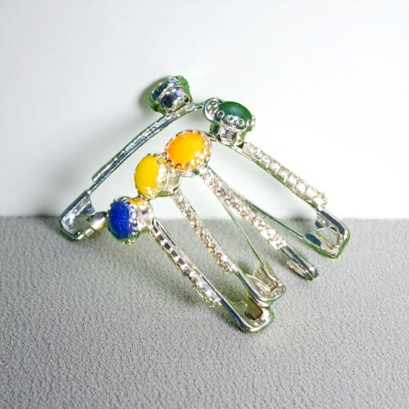 Fancy safety pins (5 pcs)