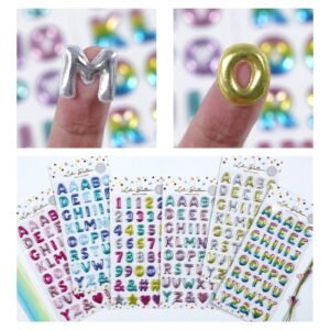 3d sticker each card