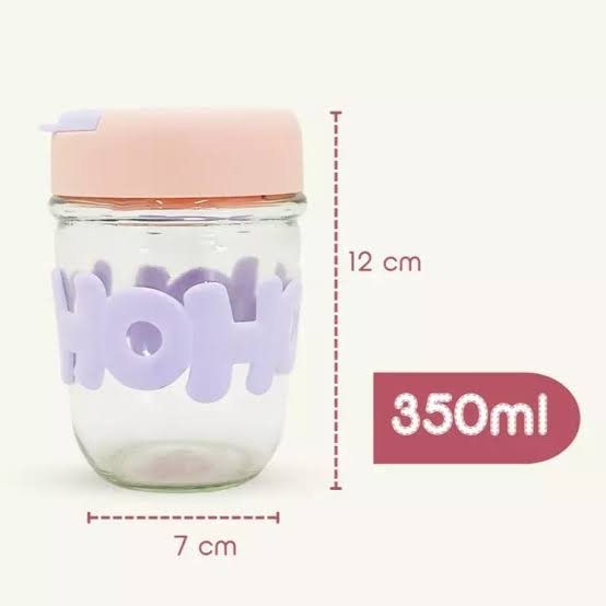 2in1 Glass sipper (350ml)