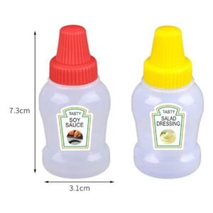 Mini ketchup bottle set