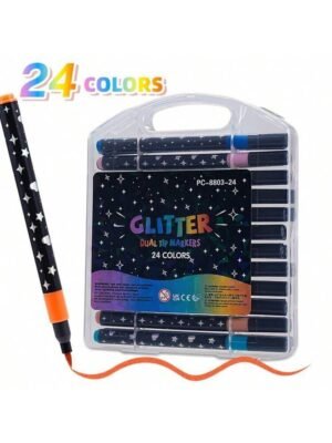 Glitter marker 24 colors