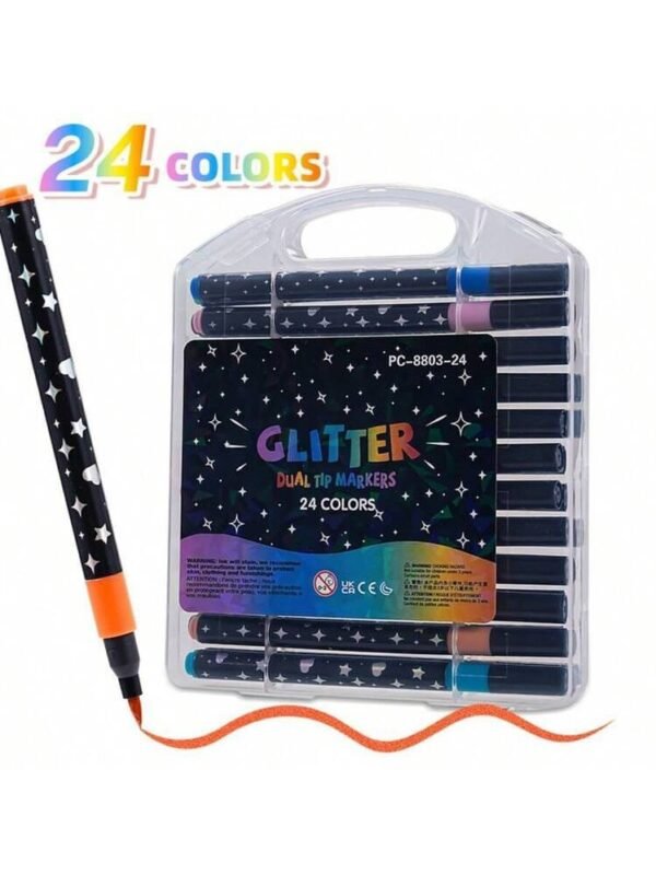 Glitter marker 24 colors