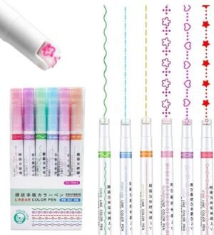Design ruler pen (6pcs)