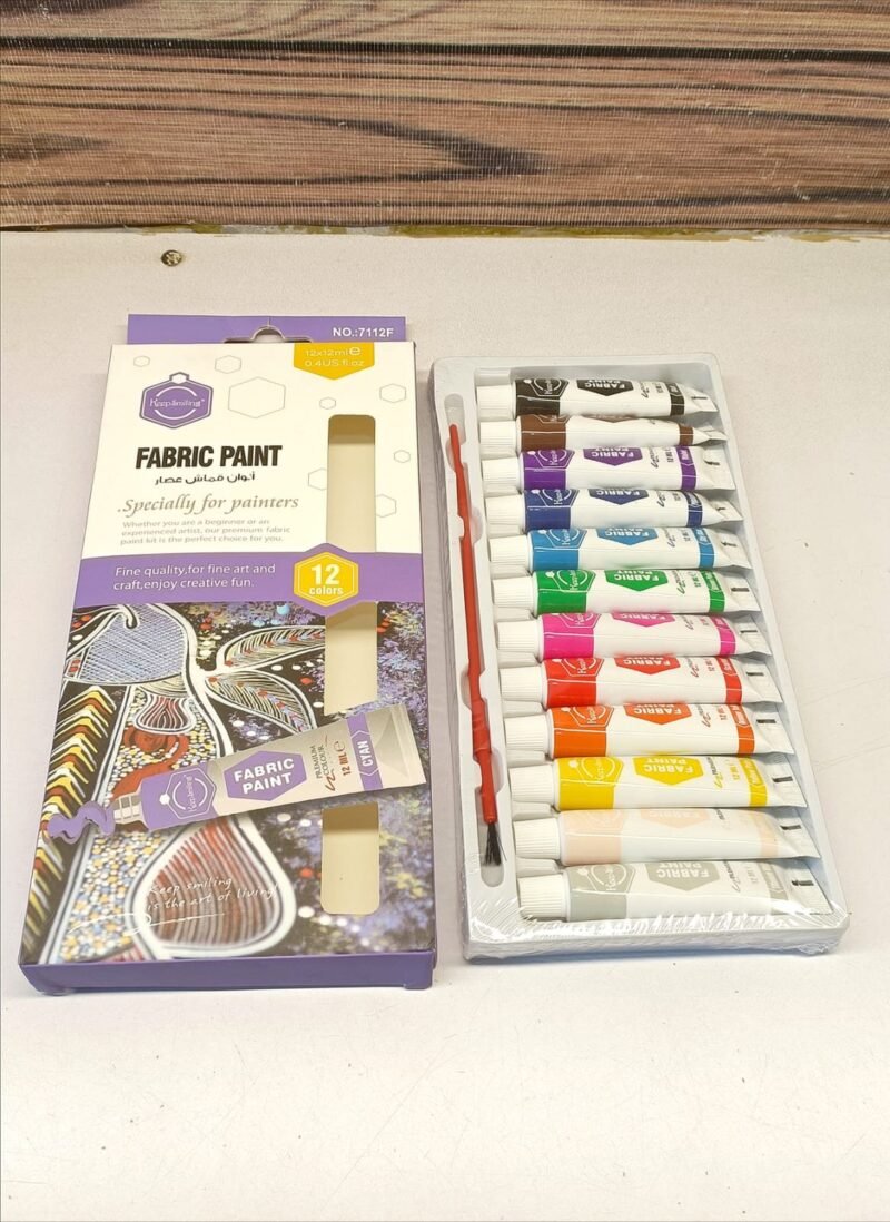 Fabric paint 12 colors (12ml)