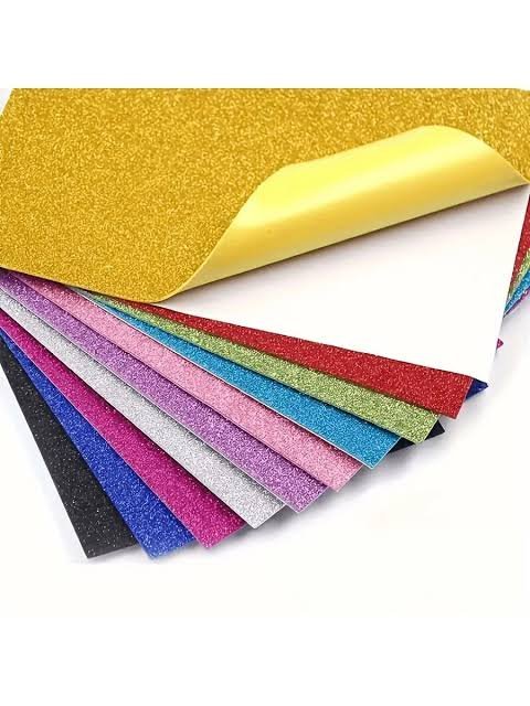 Glitter foamic sticky sheets (10pcs)