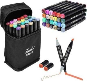 Double sided markers (24 clrs)