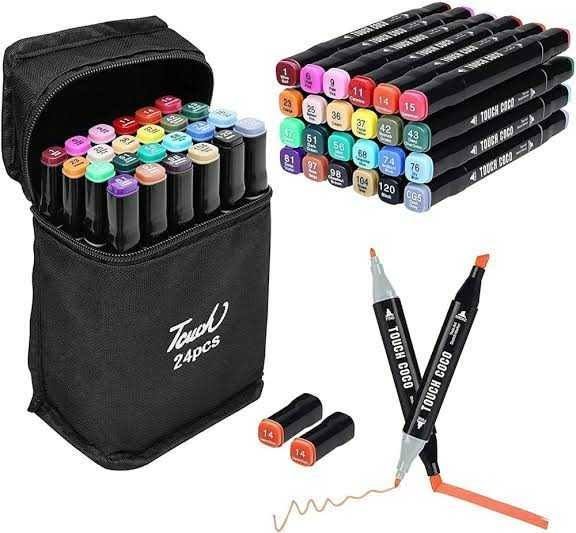 Double sided markers (24 clrs)