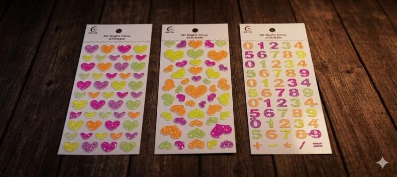 Fluorescent stickers