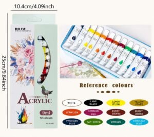 Acraylic paint 12 color (9ml)