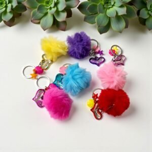Pompom  keychain (2pcs)
