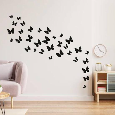 Wooden sticky butterfly (30pcs)