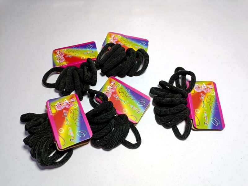 Black hair bands (5 packs)