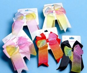 Bow hair clip (each) imported