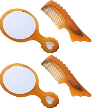 Mini mirror comb set (2 sets)