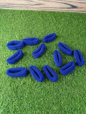 Hair bands blue (12 pieces)