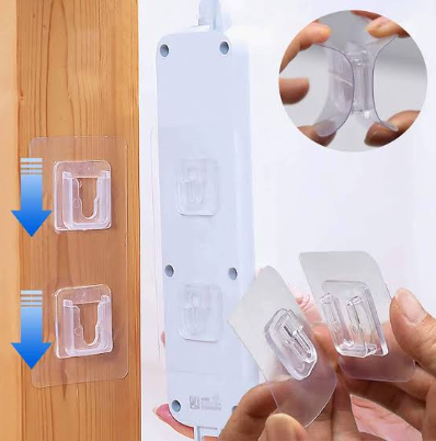 Double sided self adhesives hooks (3 pairs)