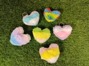 Soft heart Keychain (each)
