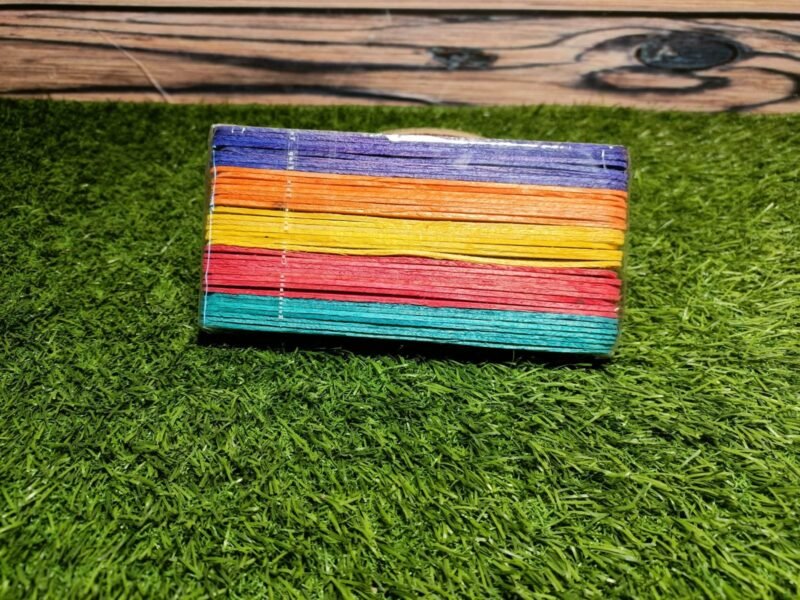 Colored ice-cream sticks