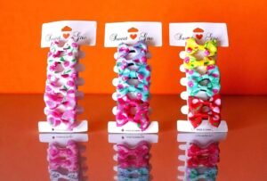 Bow hair clip (3 pair) imported