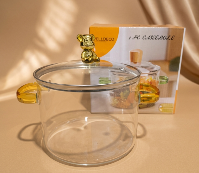 Glass Cooking pot (1600ml)