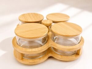 Rotating spice jar set (5pcs)